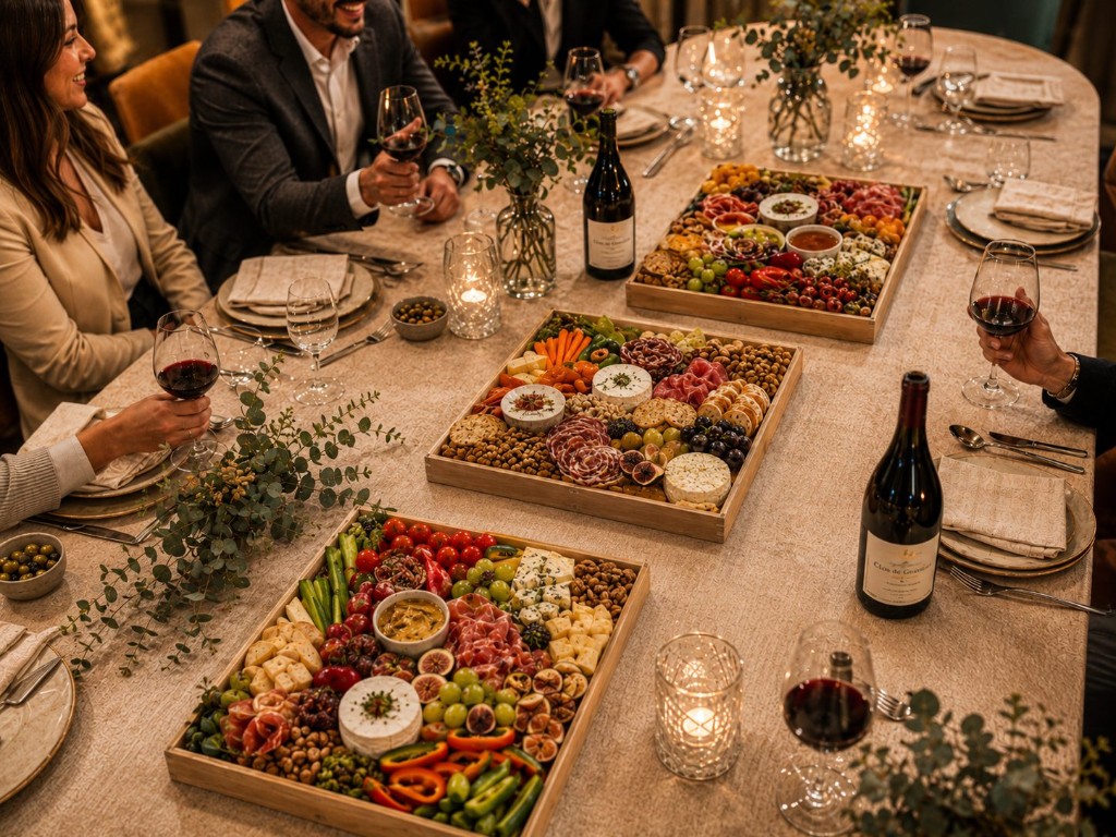 Plateaux apéritifs artisanaux pour séminaire, mariage ou événement d'entreprise — planches à partager, Gard